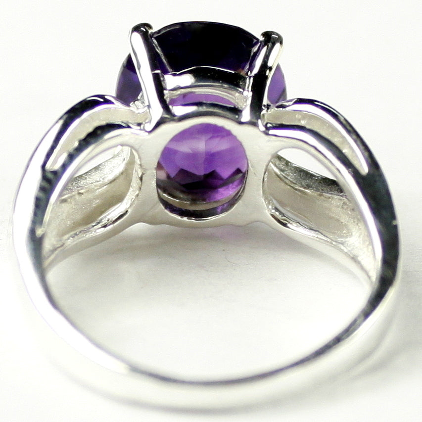 SR361 Amethyst 925 Sterling Silver Ring Image 4