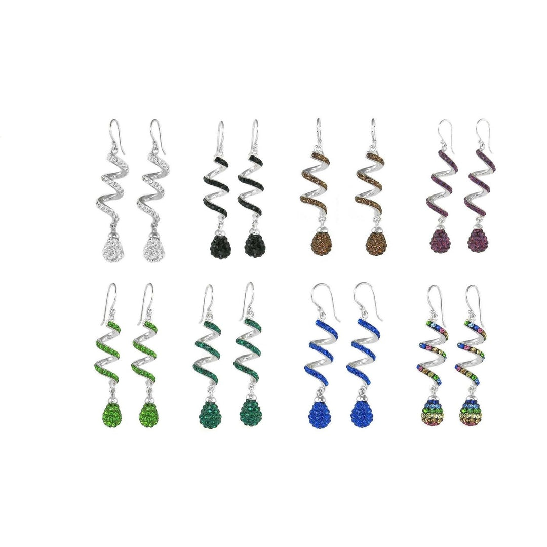 Swarovski Elements Crystal Leverback Earrings Image 1