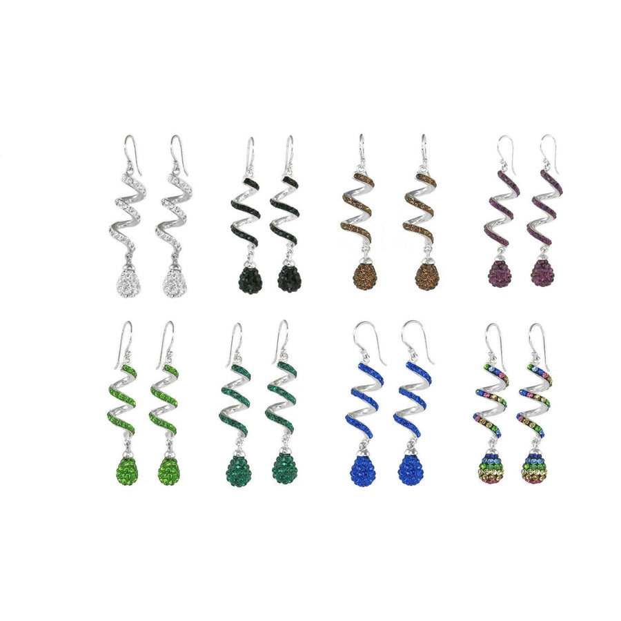 Swarovski Elements Crystal Leverback Earrings Image 1
