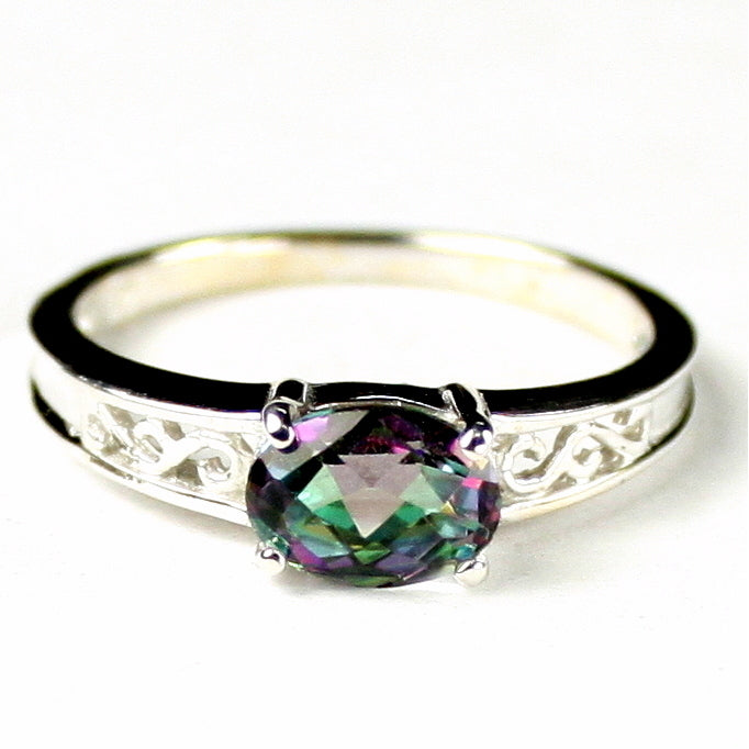 SR362Mystic Fire Topaz925 Sterling Silver Ladies Ring Image 1
