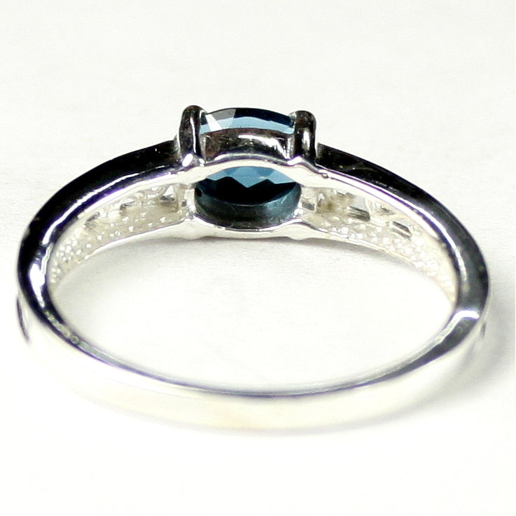 SR362London Blue Topaz925 Sterling SIlver Ladies Ring Image 4