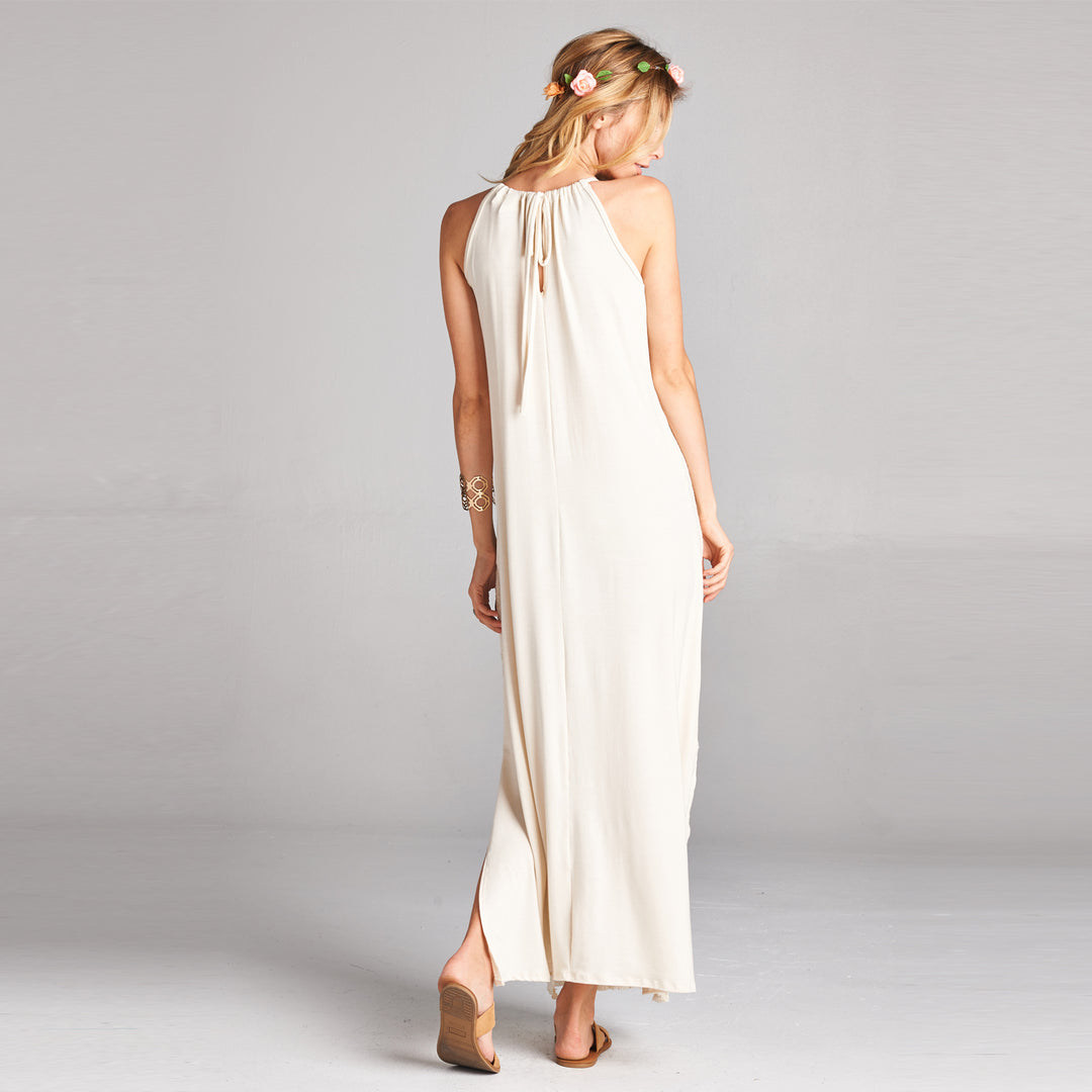 Chantilly Knit Lace Maxi Dress Image 6