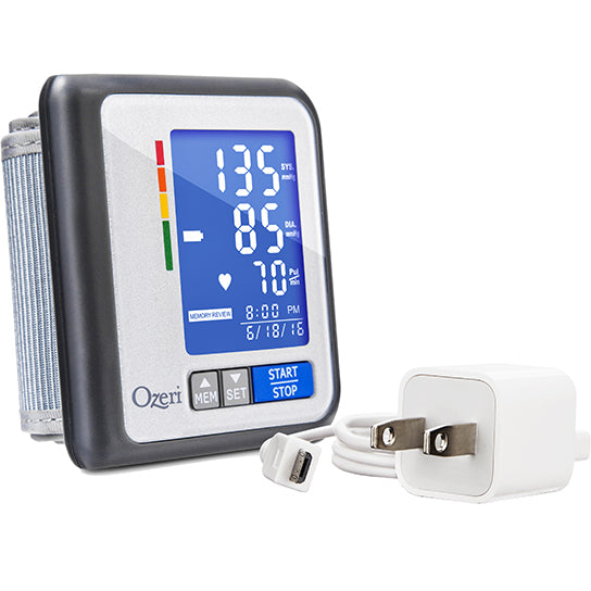 Ozeri CardioTech Travel Series BP6T Rechargeable Blood Pressure Monitor with Hypertension Indicator Image 3