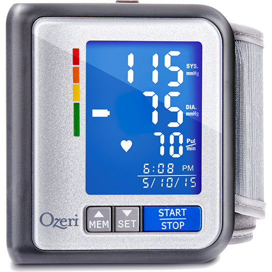 Ozeri CardioTech Travel Series BP6T Rechargeable Blood Pressure Monitor with Hypertension Indicator Image 4