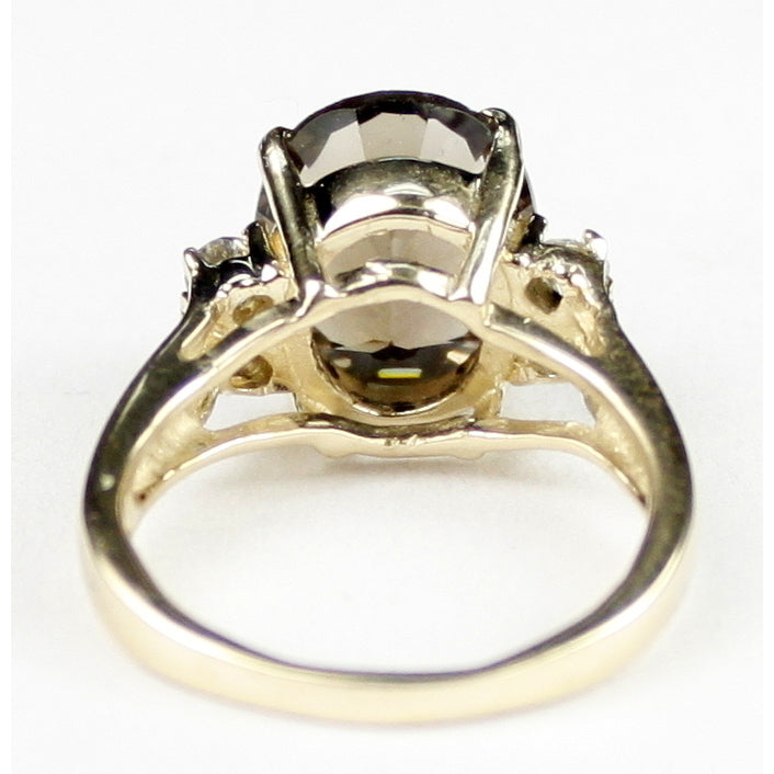 R123 Smoky Quartz 10KY Gold Ladies Ring Image 4