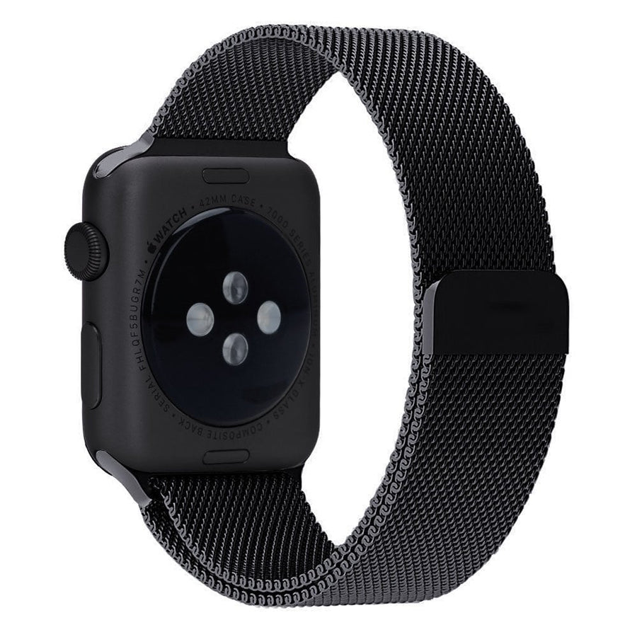 Watch Band For Apple, Magnetic Closure Clasp Mesh Loop Milanese Stainless Steel Bracelet Strap for Apple iWatch Sport & Image 1