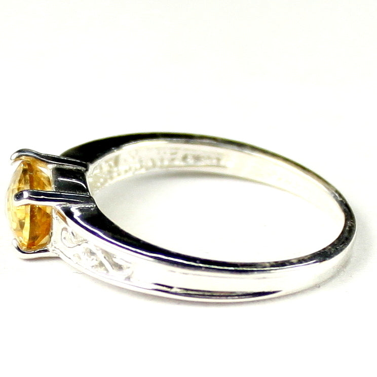 SR362 Citrine 925 Sterling Silver Ring Image 3