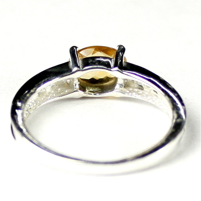 SR362 Citrine 925 Sterling Silver Ring Image 4