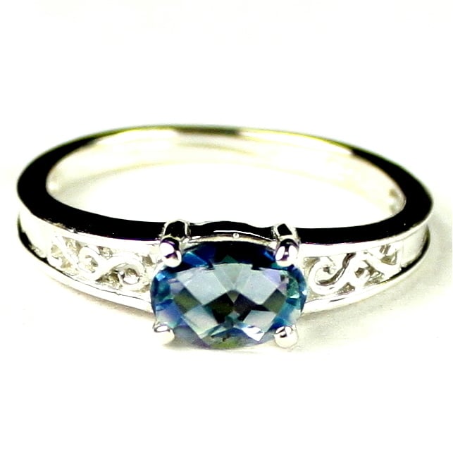 SR362Neptune Garden Topaz925 Sterling Silver Ring Image 1