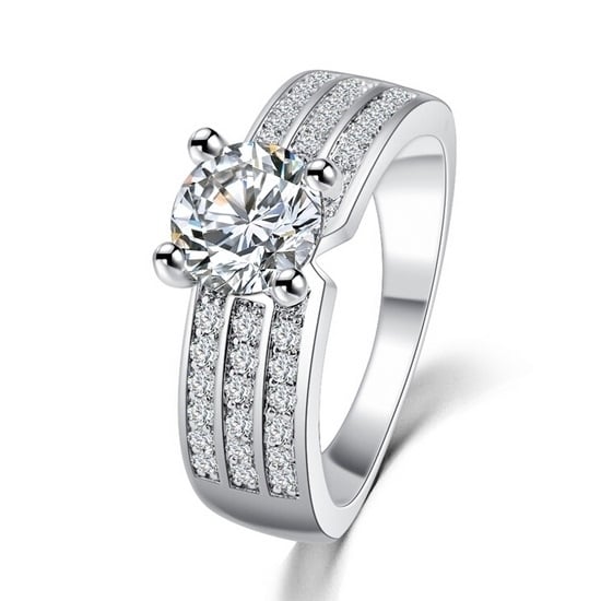 Cubic Zirconia Forever Band Ring Image 4