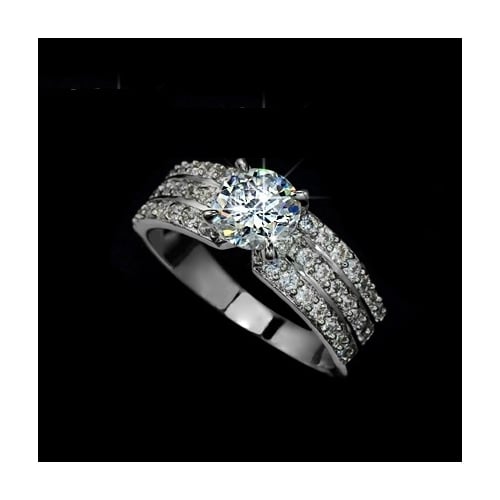 Cubic Zirconia Forever Band Ring Image 1