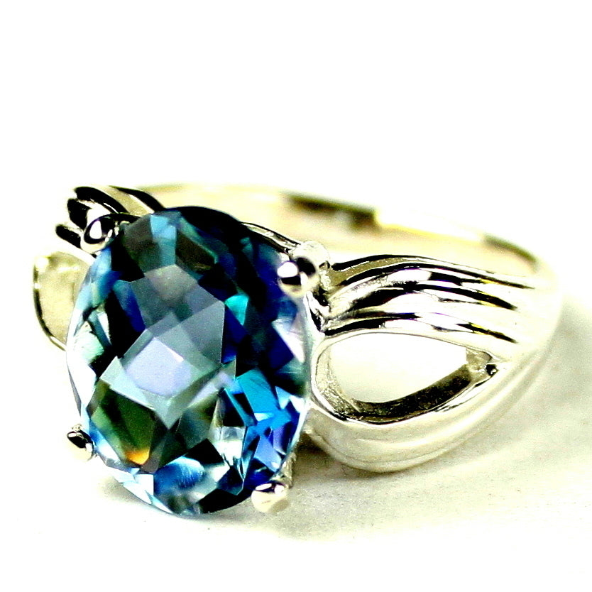 Sterling Silver Ladies Ring Neptune Garden Topaz SR361 Image 2