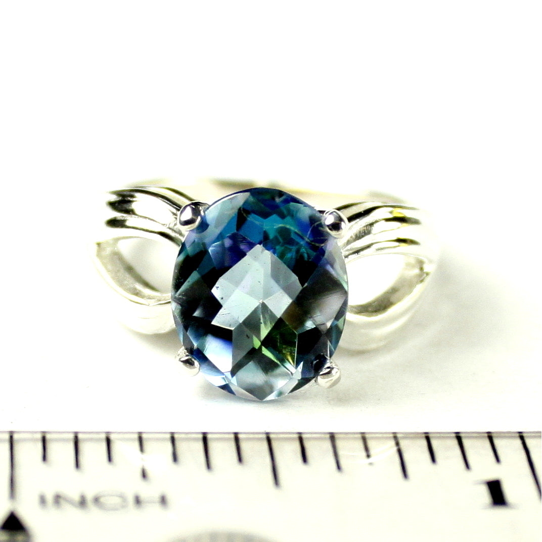 Sterling Silver Ladies Ring Neptune Garden Topaz SR361 Image 4