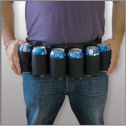 6-Pack Beer Belt Soda Holster Image 1