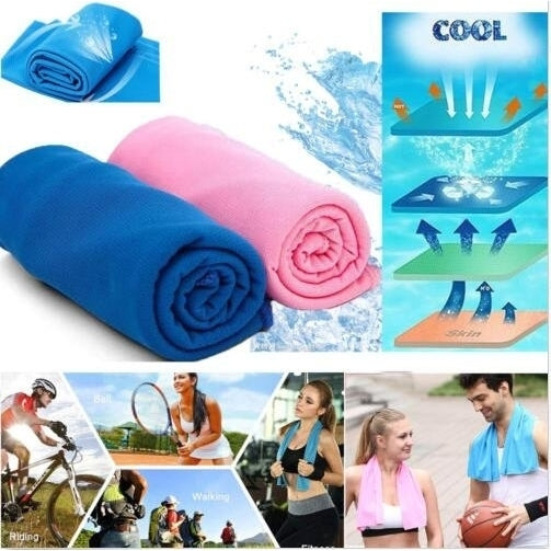 Magic Ice Cold Cool Towel Reusable Sport Towel Buy One Get One Free Image 1