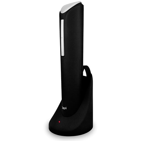 Ozeri Pro Electric Wine Bottle Opener in Blackwith Wine PourerStopperFoil Cutter and Elegant Recharging Stand Image 2