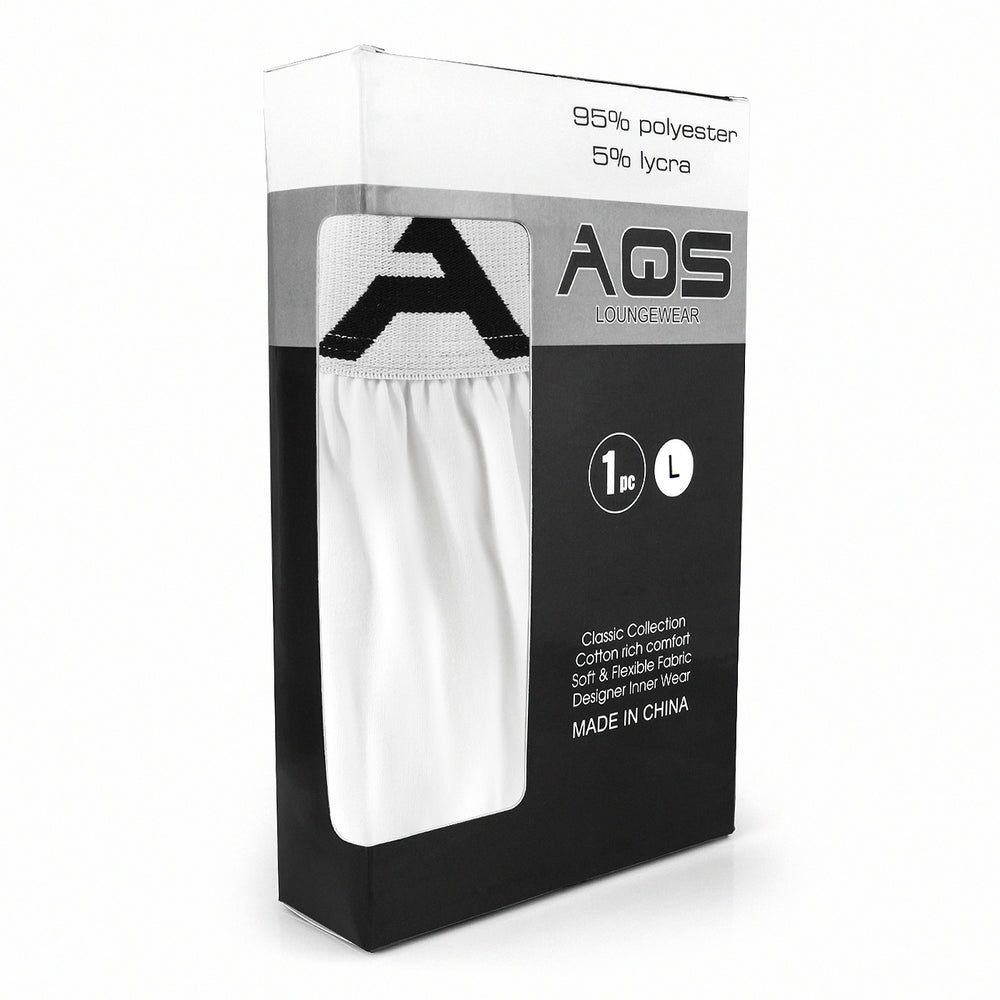 AQS Unisex White Lounge Pants Image 2