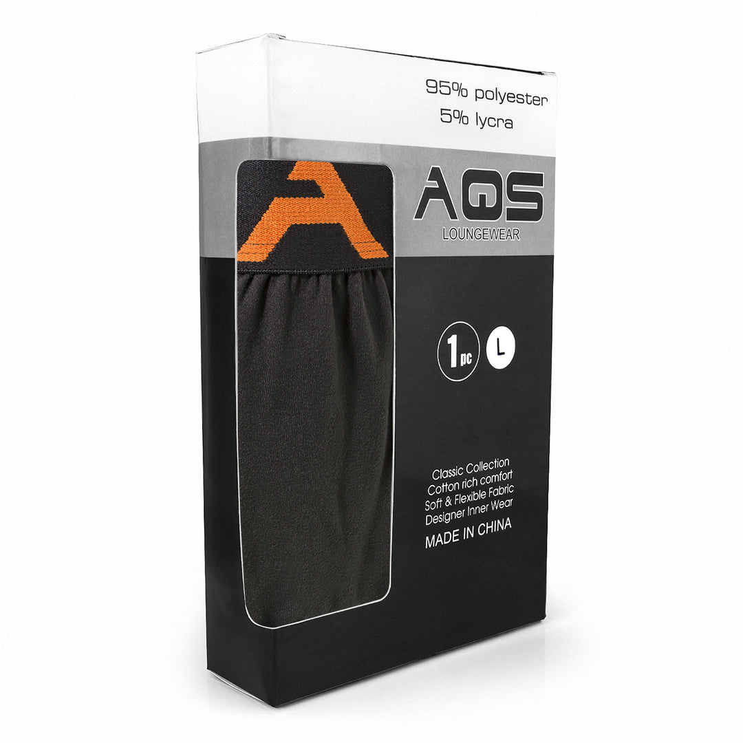 AQS Unisex Black/Orange Lounge Pants Image 3