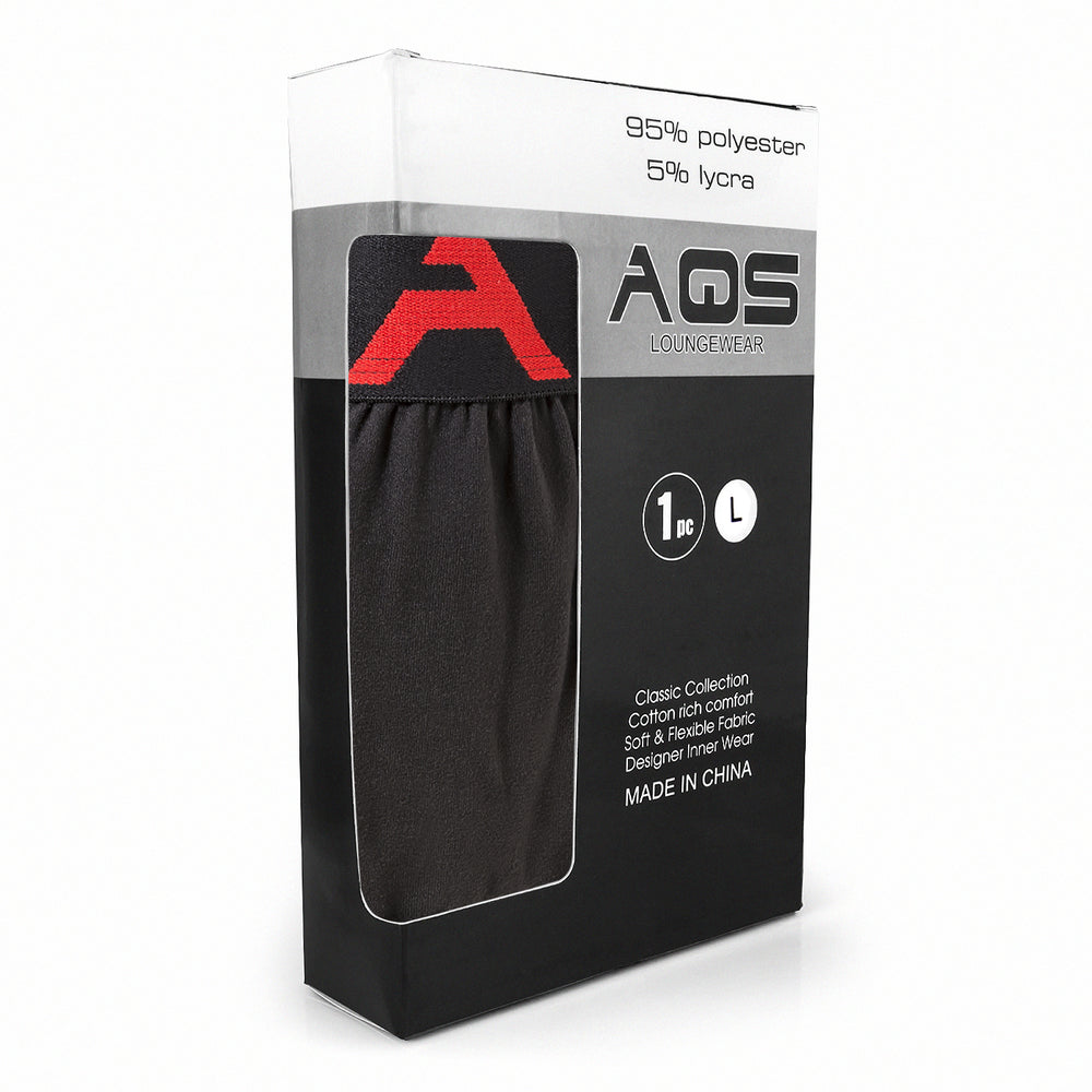 AQS Unisex Black/Red Lounge Pants Image 2