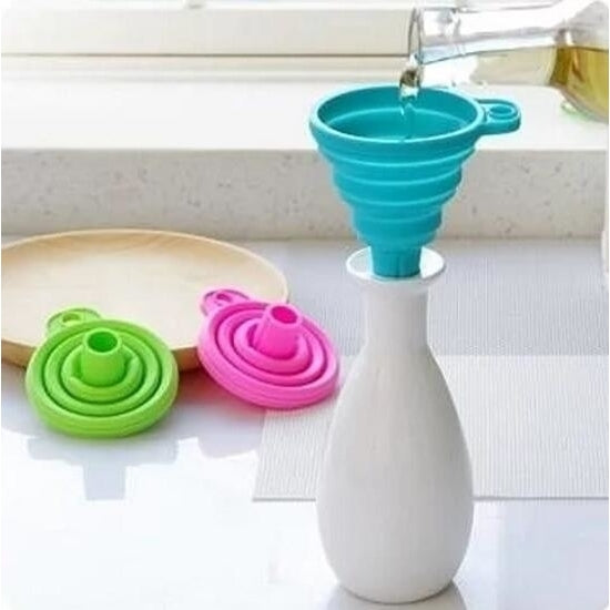 2 PCS Silicone Collapsible Mini Funnel Image 1