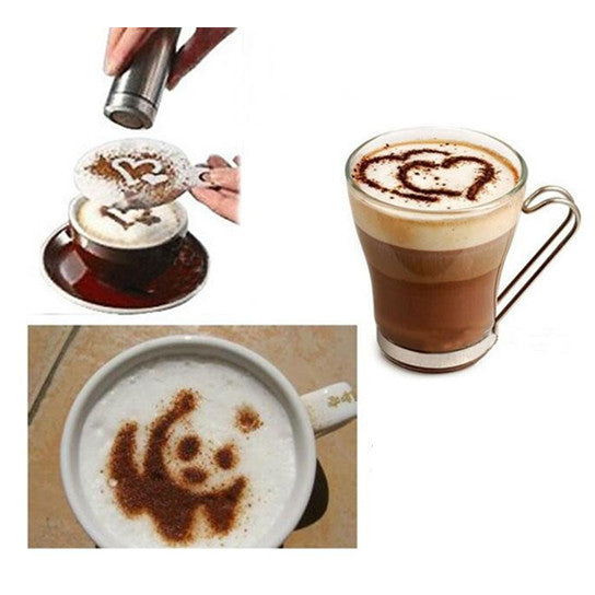 Coffee Barista Stencils 16pc Set Image 2
