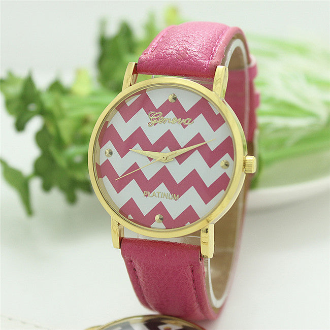 Summer Fun Colorful Chevron Watches Image 6