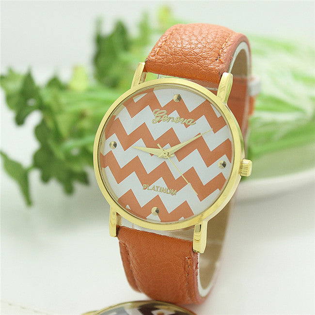 Summer Fun Colorful Chevron Watches Image 3