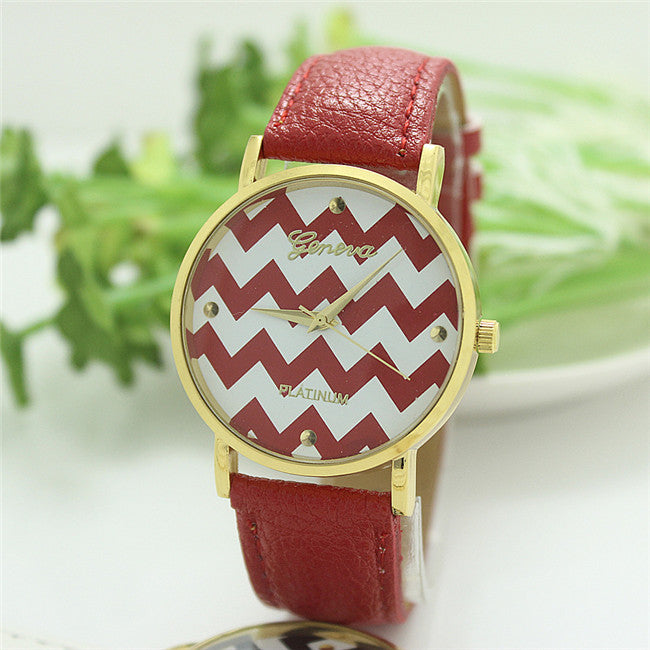 Summer Fun Colorful Chevron Watches Image 4