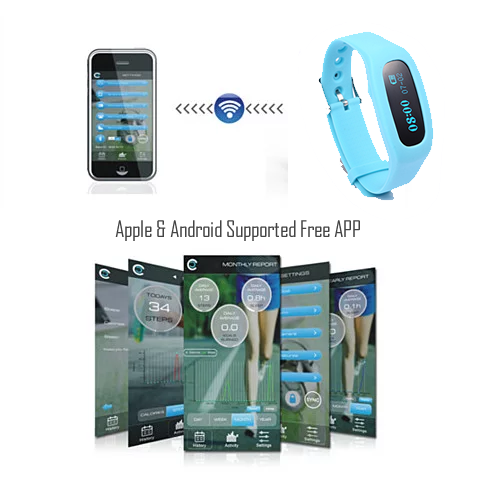 SLIM SMART FIT Bluetooth Health Monitoring Watch with Free Extra Band Image 4