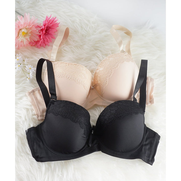 Plus Size BraD and DD Cup BraDouble D BrasPACK OF 3 Lace BrasBlack and Nude Lace BraSexy Lace Bra Image 1