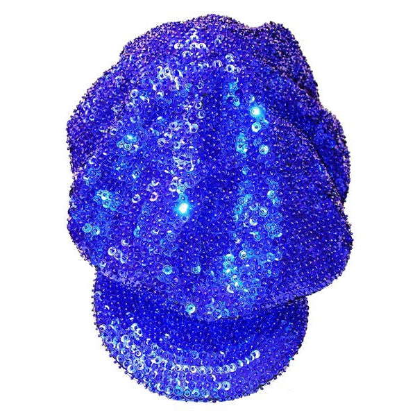 Sequin Newsboy Brando Cap BLUE Image 1