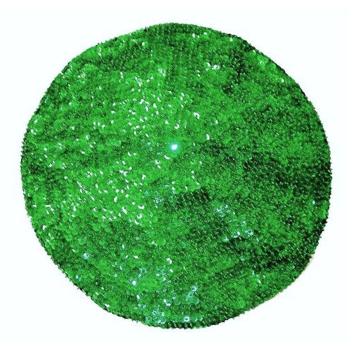 Sequin Beret Style Cap Emerald Green Mardi Gras St Patricks Image 1
