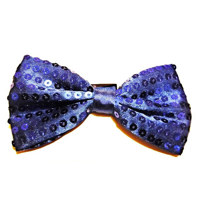 Sequined Bow Tie ROYAL BLUE Image 1