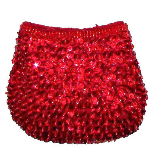 Sequin Coin Purse RED  SP19 Image 1