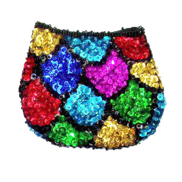 Sequin Coin Purse MOSAIC SHELL   SP19 Image 1