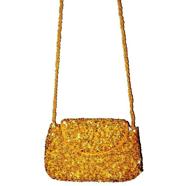 Sequin Beaded Purse GOLD SP14 Image 2