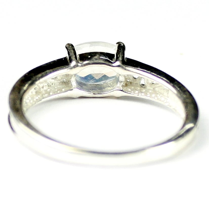 SR362 Rainbow Moonstone 925 Sterling Silver Ring Image 4