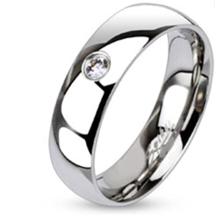 His and Her 3 Pc Stainless Steel 2.29 Ct Cz Bridal Set and Men Zirconia Wedding Band Image 3