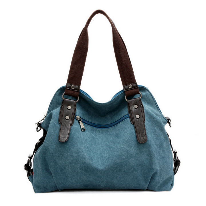 Hit the color shoulder portable handbag Image 2