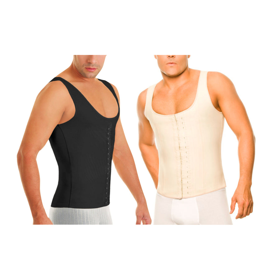 Men Waistcoat High-Compression Body Shaper in Regular and Plus Sizes Image 1