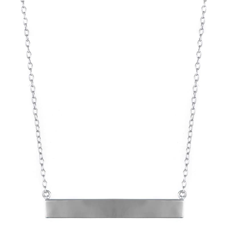 Sterling Silver Bar Necklace Image 1