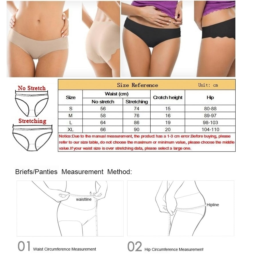 Seamless Ultra Thin Panties 2 Pairs 3 Styles Image 2