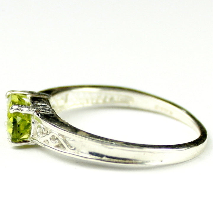 SR362Peridot925 Sterling Silver Engagement Ring Image 3
