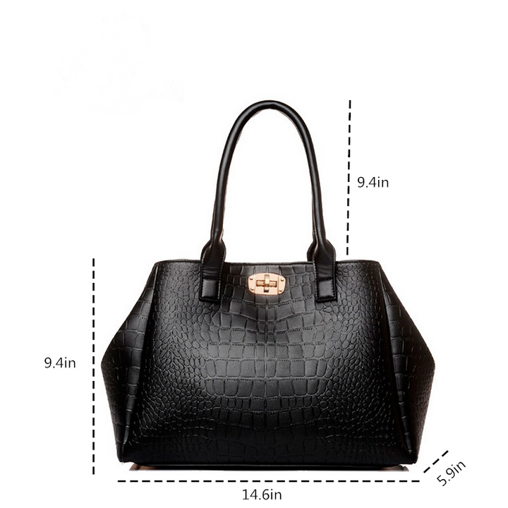 5 Pcs 1 Set Bags Women Multi-purpose Elegant Design Purse Leather Leatherette Shoulder Handbag Image 4
