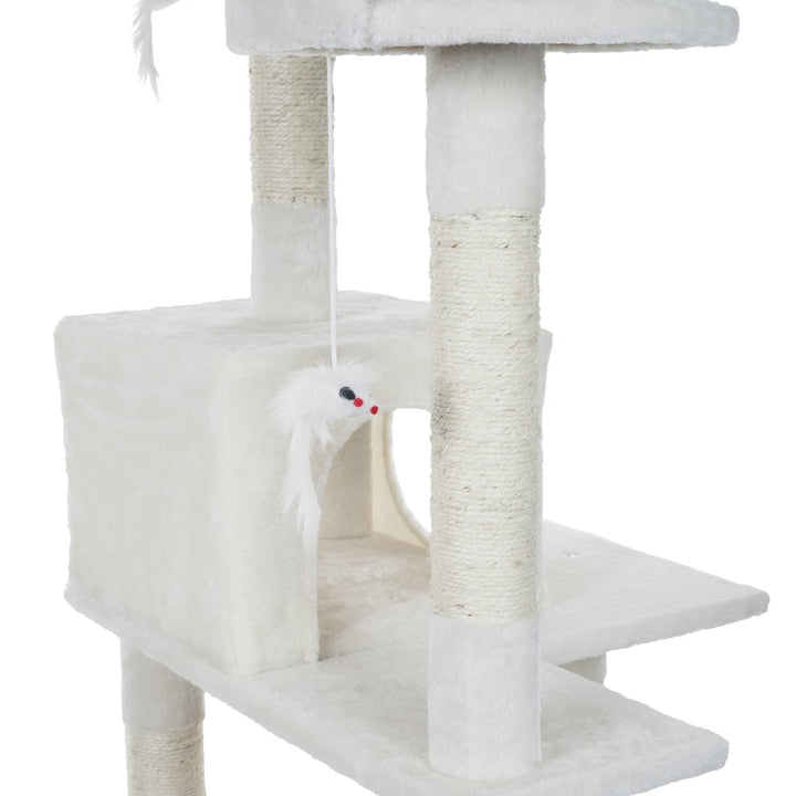 Petmaker 70 Inch Cat Tree Condo Scratching Post With Perches and Toys Image 3