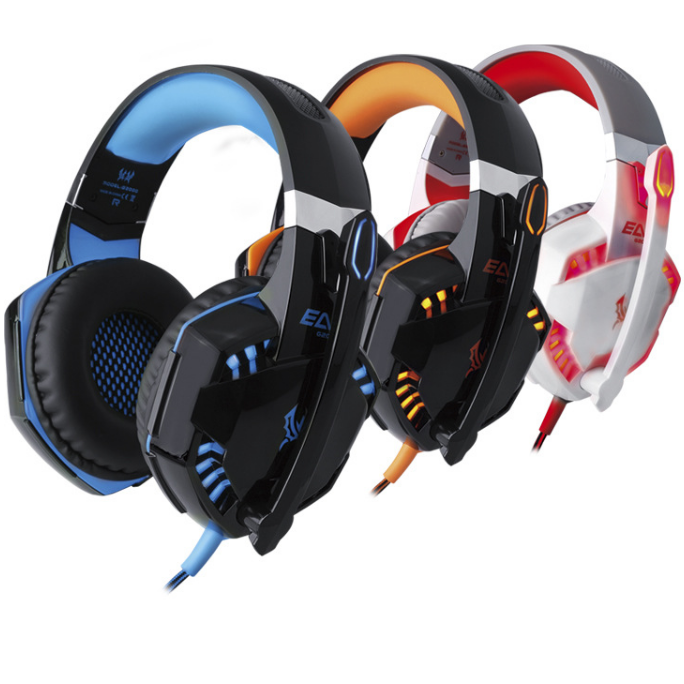 Professional headset computer game music headset with microphone bass bright luminous Image 1
