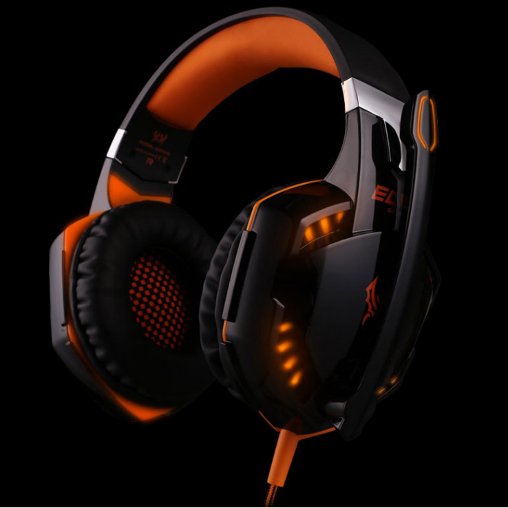 Professional headset computer game music headset with microphone bass bright luminous Image 4