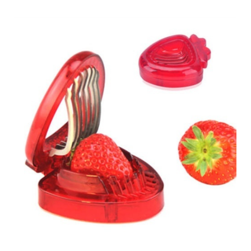 1Pc Strawberry Berry Stem Gem Leaves Remover Fruit Corer Slicer Cutter Split Image 2