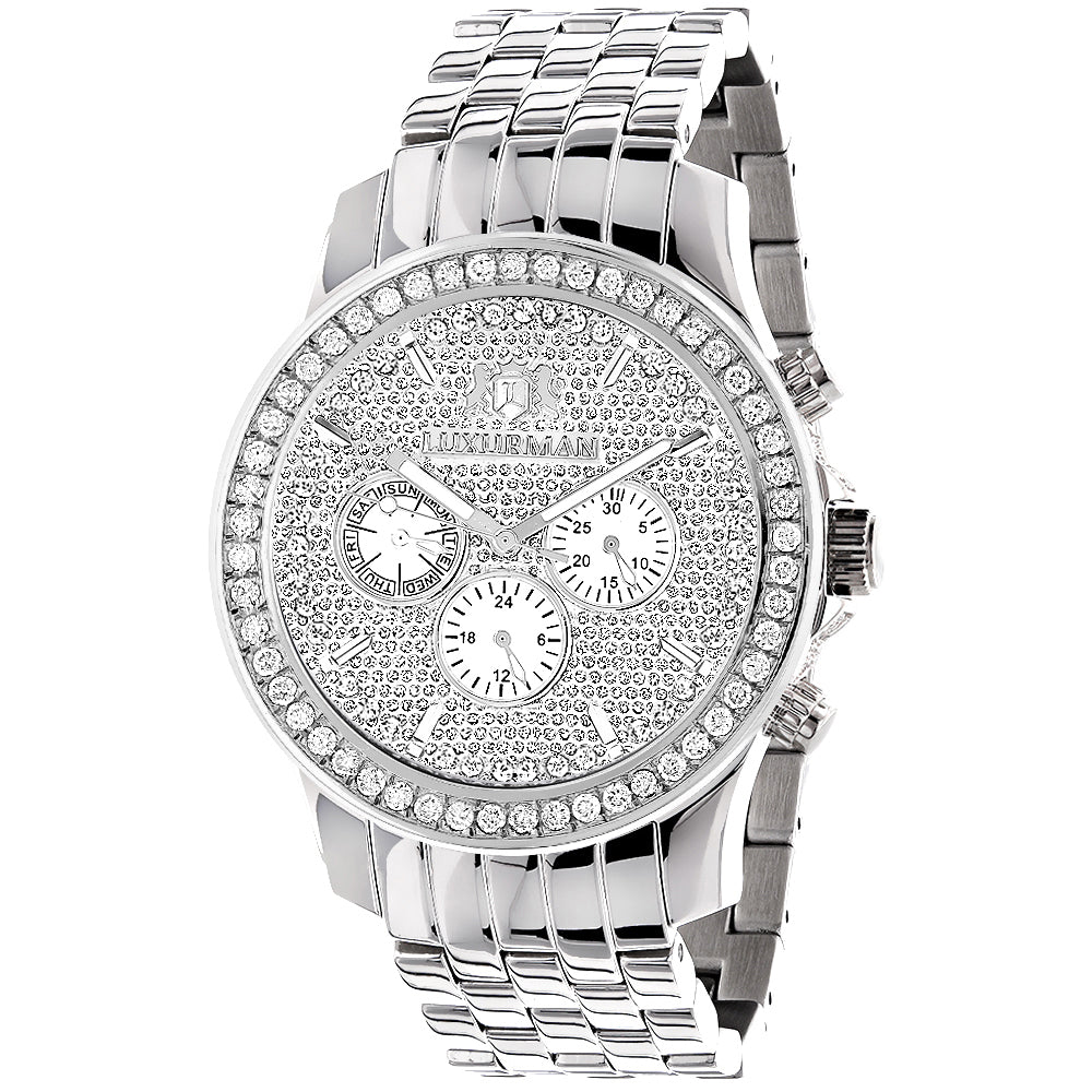 Mens Watches: Mens Diamond Watch 2.5ct Image 1