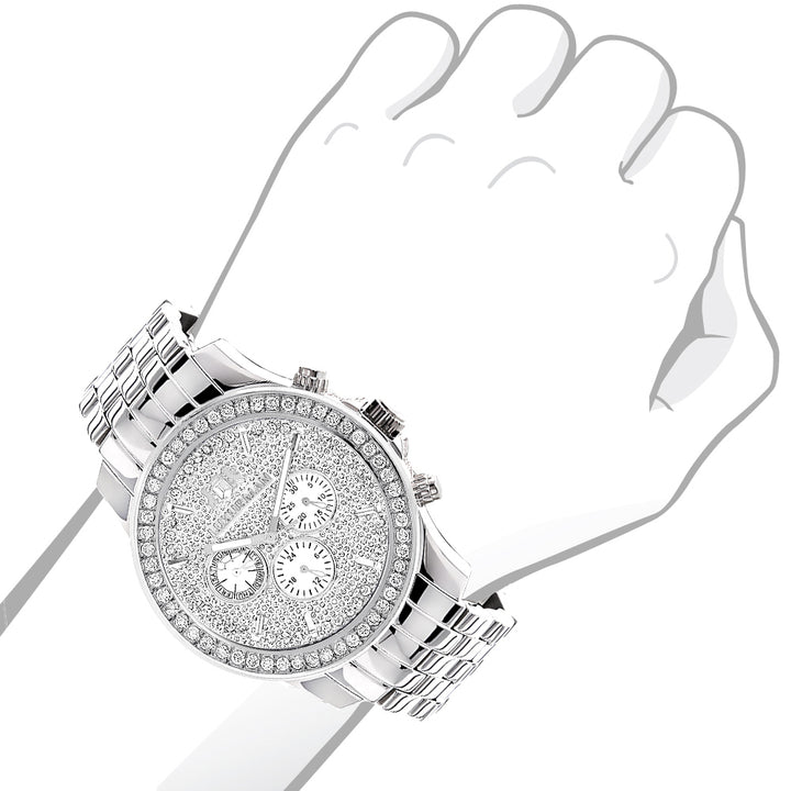 Mens Watches: Mens Diamond Watch 2.5ct Image 3